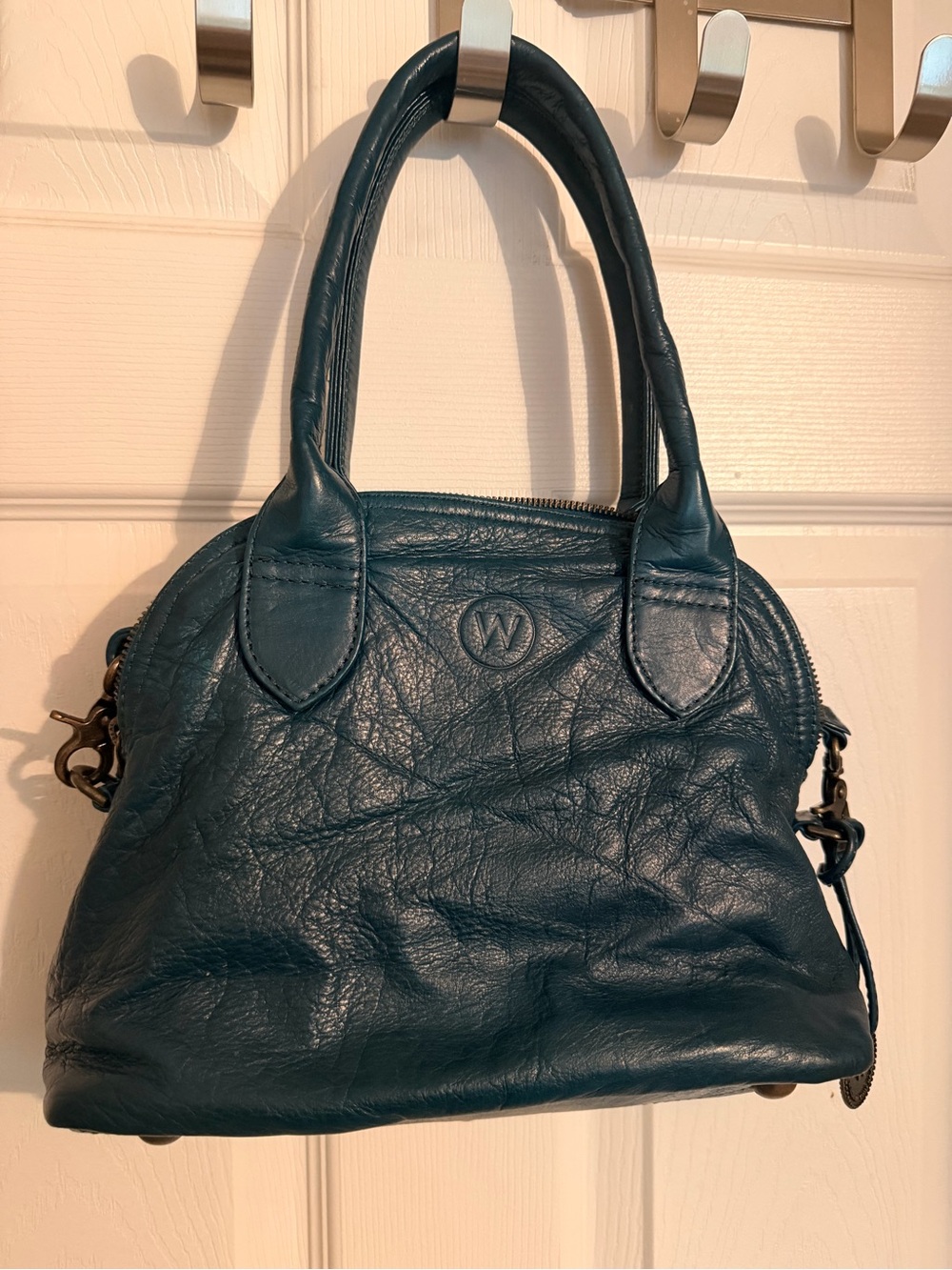 Wanderers Travel Co The Banff Crossbody Bag Azzurra Teal Blue EUC